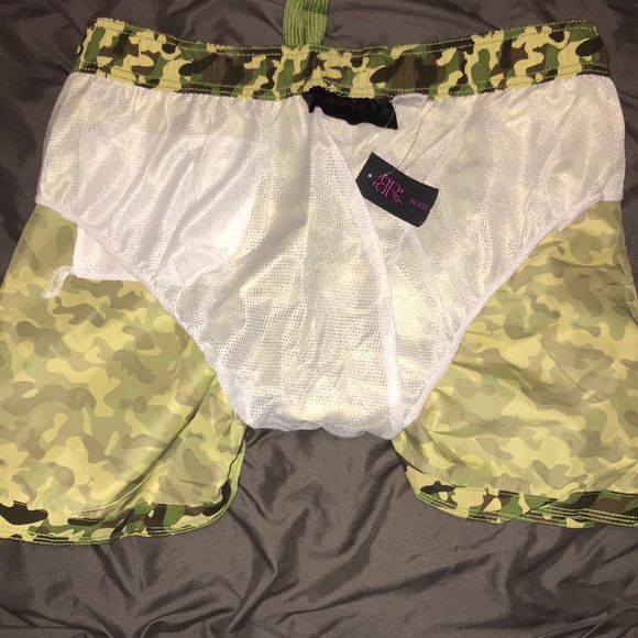 Bleu royale camouflage swim trunks - Picture 6 of 7